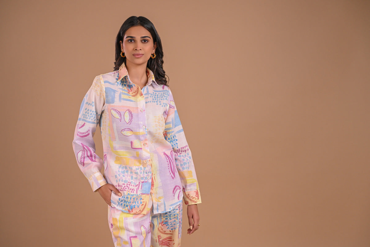 Linen Printed Co-Ord Set