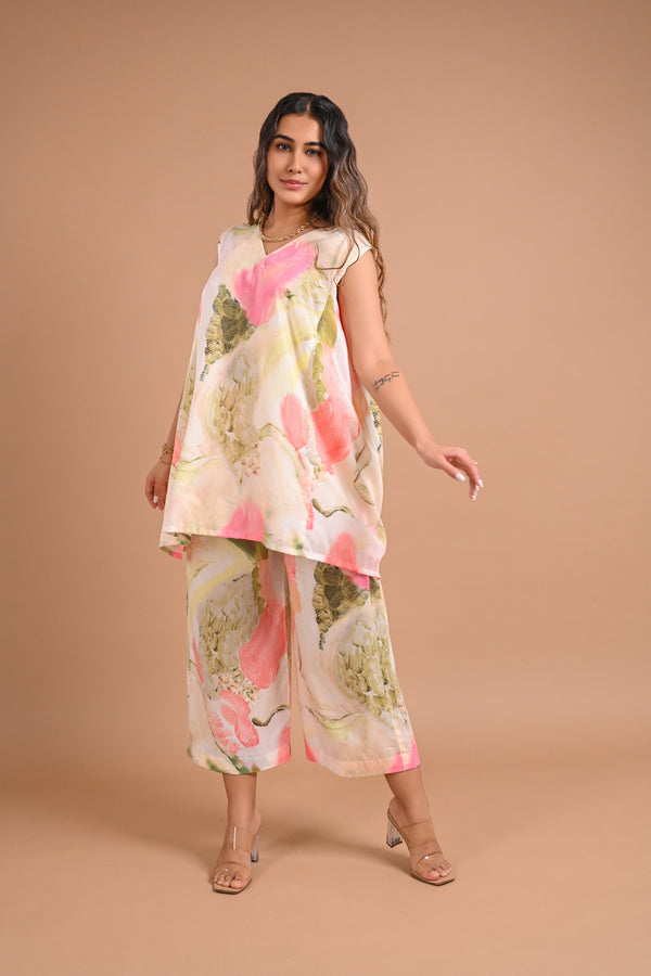 Floral Muslin Co-ord Set