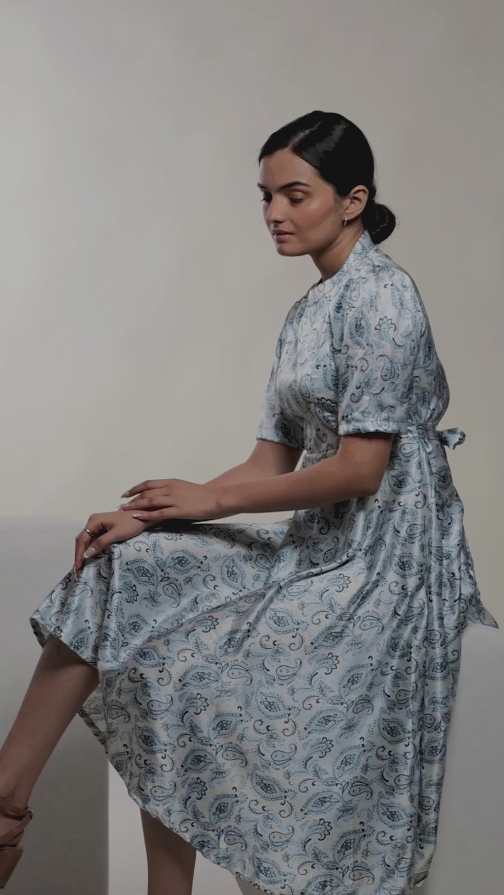 Paisley Print Dress
