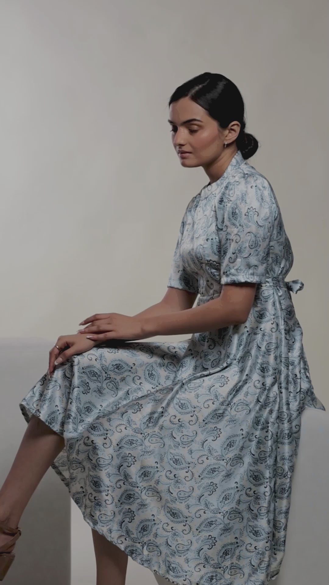 Paisley Print Dress