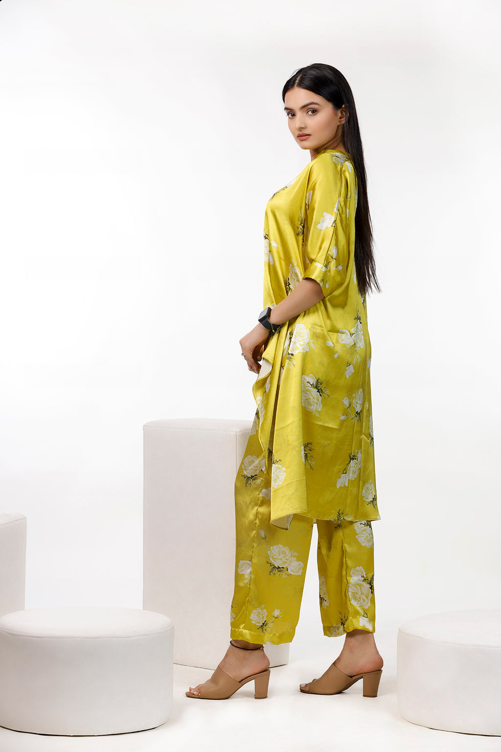 Trendy Printed Lemon Color Co Ord Set by aaRVee Studio. Shop @ www.aarveestudio.com