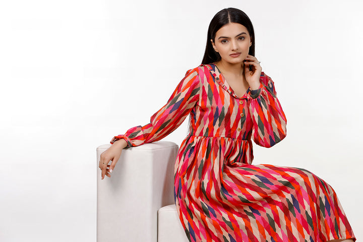 Rainbow Colorful Dress by aaRVee Studio. Shop @ www.aarveestudio.com