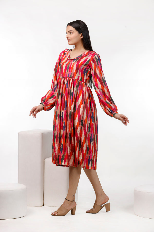 Rainbow Colorful Dress by aaRVee Studio. Shop @ www.aarveestudio.com
